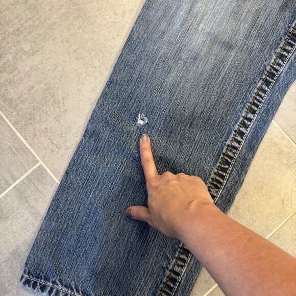 Ariat FR M3 Loose Straight Jeans 36x32 Cat 2 Lot of 2 Workwear Blue Wash GUC - Picture 16 of 16